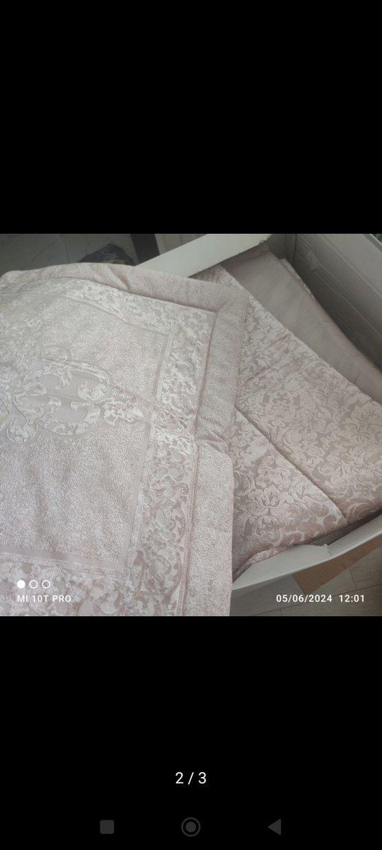 karaca marka Gül kurusu ve  Desenli Yatak Örtüsü - Görsel 2