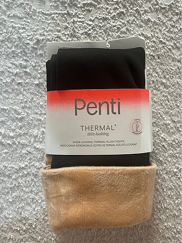 Penti PENTİ içi peluşlu siyah külotlu çorap