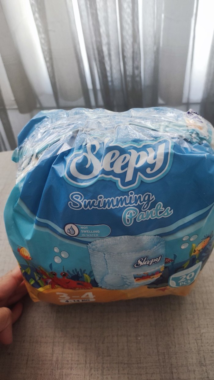 Sleepy Mavi Bebek Yüzme Külotu 3-4 Numara - Görsel 2