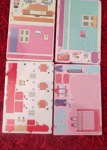 Ev Serisi 4'lü Puzzle 3D Seti - Görsel 2