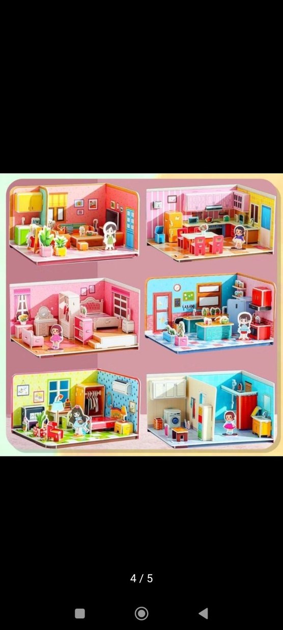 Ev Serisi 4'lü Puzzle 3D Seti - Görsel 3