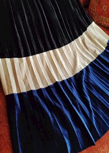 Lastikli Kadın Kadife Etek - Görsel 2