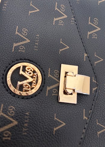 Zincir Detaylı Siyah Deri Kadın Çanta - Görsel 3