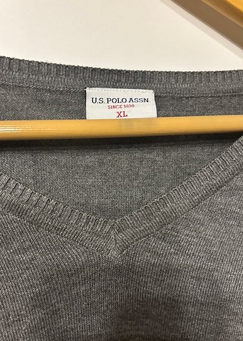 Gri Uzun Kollu Triko Kadın Kazak - Görsel 2