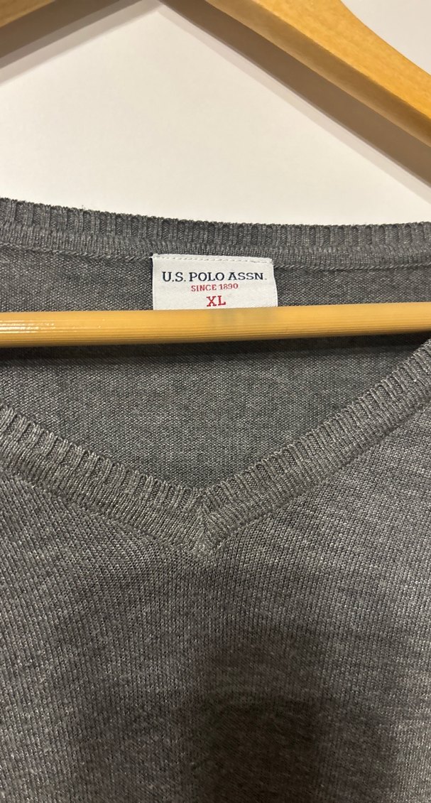 Gri Uzun Kollu Triko Kadın Kazak - Görsel 2