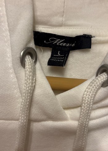 Mavi Beyaz Kapüşonlu Sweatshirt - Görsel 2