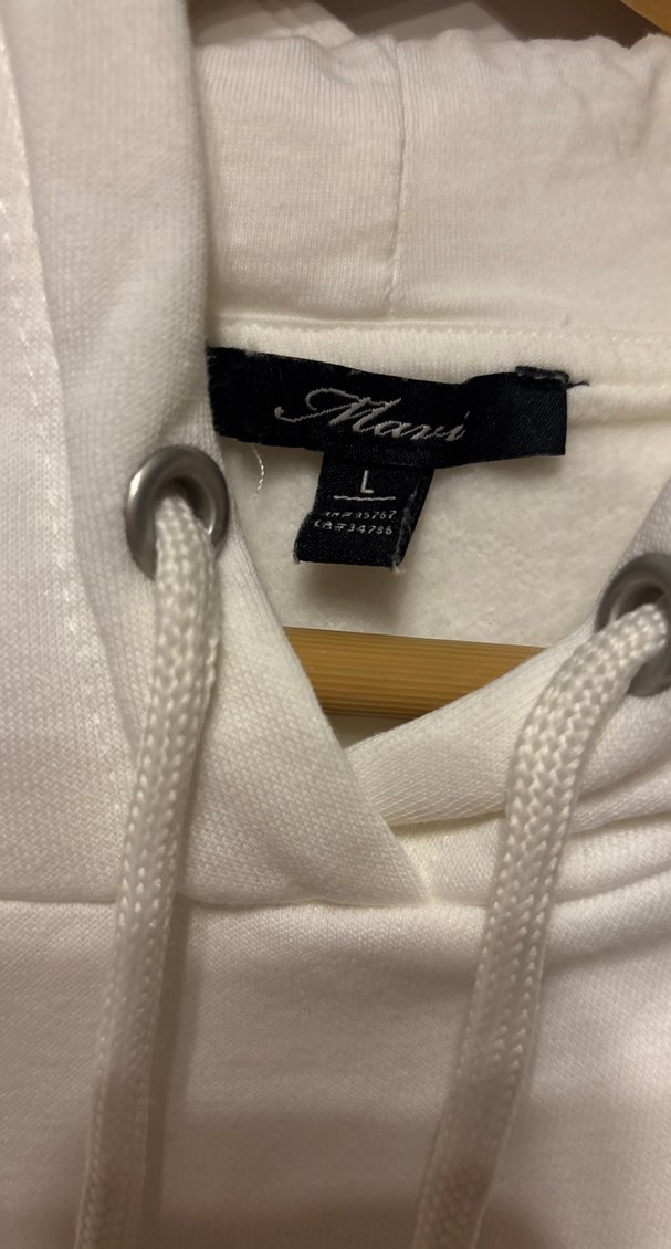 Mavi Beyaz Kapüşonlu Sweatshirt - Görsel 2