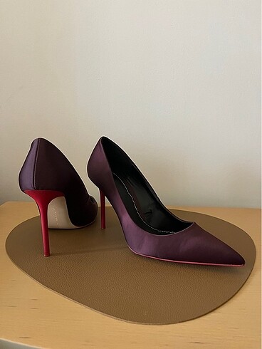 Zara Zara Patlıcan Moru Stiletto