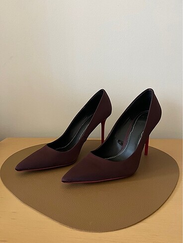 Zara Patlıcan Moru Stiletto