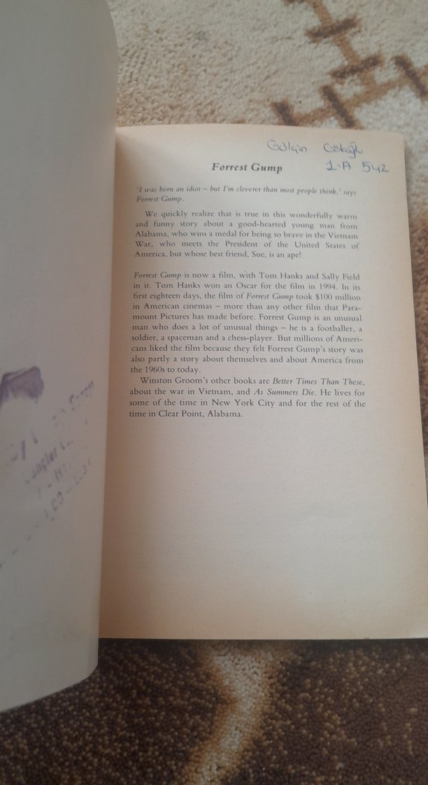 Forrest Gump - Winston Groom - Görsel 2