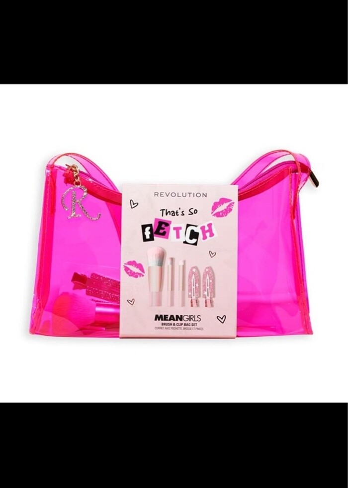 Mean Girls Makyaj Fırça+Toka Setli Çanta - Görsel 2