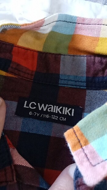 LC Waikiki 6/7 yaş kareli gömlek erkek çocuk