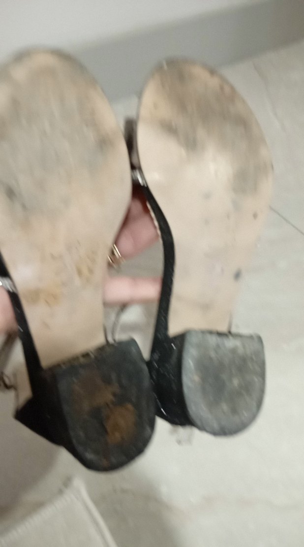 Siyah Yılan Desenli Dolgu Topuklu kız çocuk Ayakkabı - Görsel 3