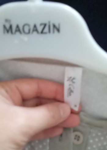 Gri Uzun Kollu Midi Kadın gecelik - Görsel 3