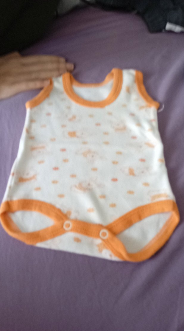 Bebek Erkek Kolsuz Body, Boğazlı, Düğmeli - Görsel 3