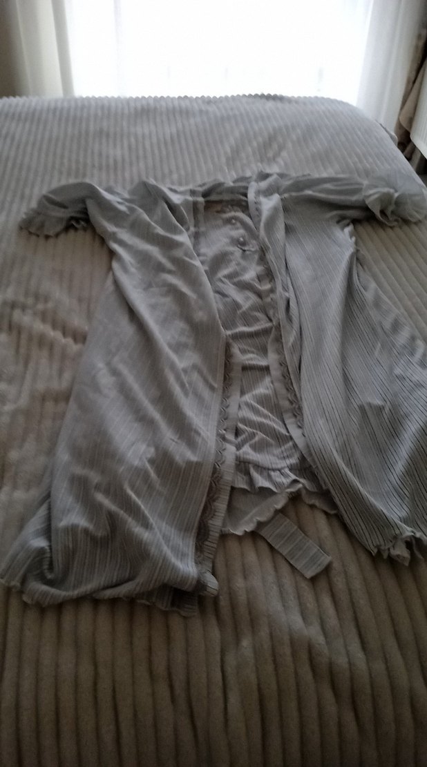 Gri Askılı Hamile ve Emzirme Gecelik - Görsel 4