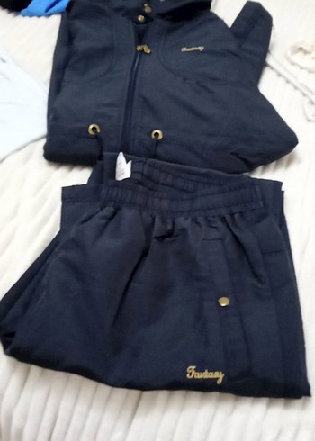 bayan koyu gri Uzun Denim Yağmurluk ve Pantolon yağmurluk 79 cm - Görsel 10