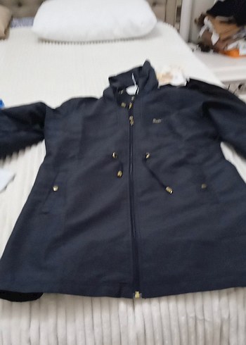 bayan koyu gri Uzun Denim Yağmurluk ve Pantolon yağmurluk 79 cm - Görsel 2