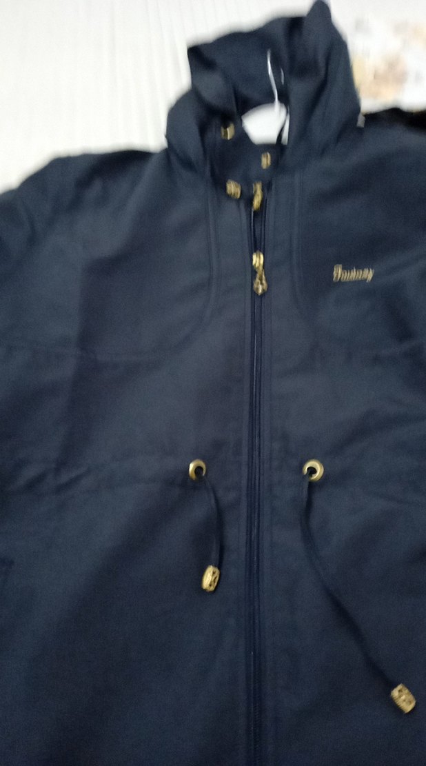 bayan koyu gri Uzun Denim Yağmurluk ve Pantolon yağmurluk 79 cm - Görsel 3