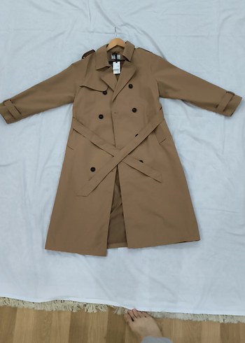 Kemerli Camel Uzun Kadın Primark Trençkot