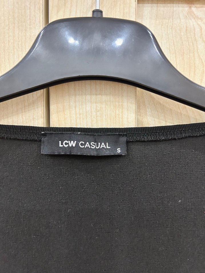 Siyah Kısa Kol Mini Kadın Bluz - Görsel 2