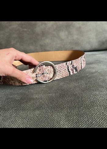 Kahverengi Deri Tokalı Kadın Kemer 2 adet - Görsel 2