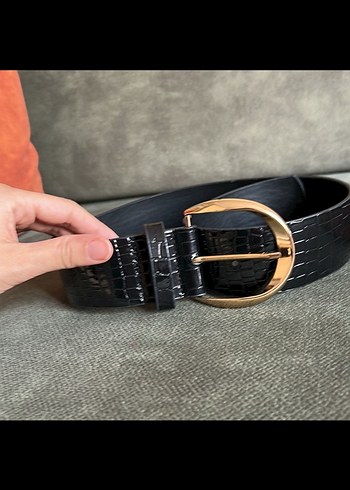 Kahverengi Deri Tokalı Kadın Kemer 2 adet - Görsel 4