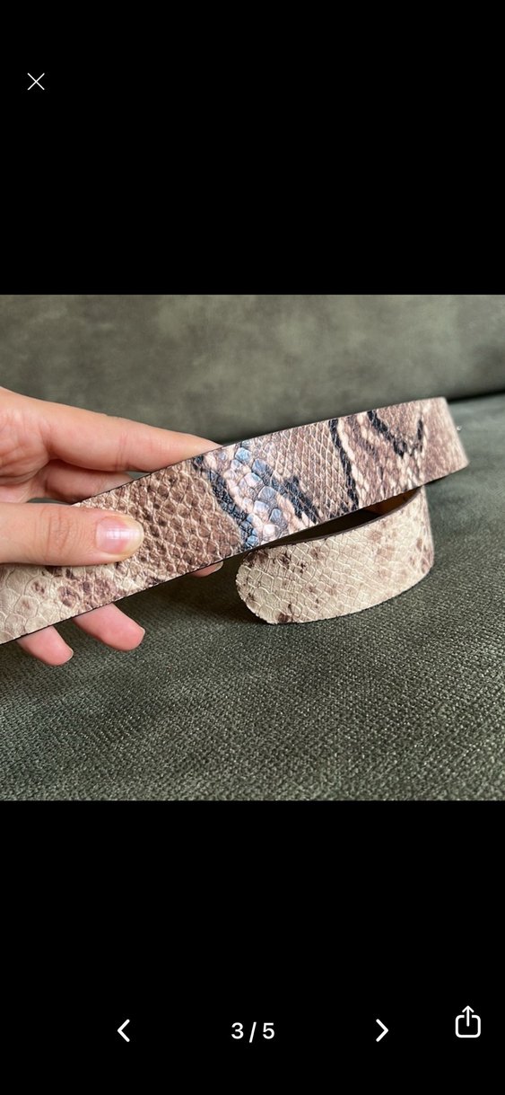 Kahverengi Deri Tokalı Kadın Kemer 2 adet - Görsel 3