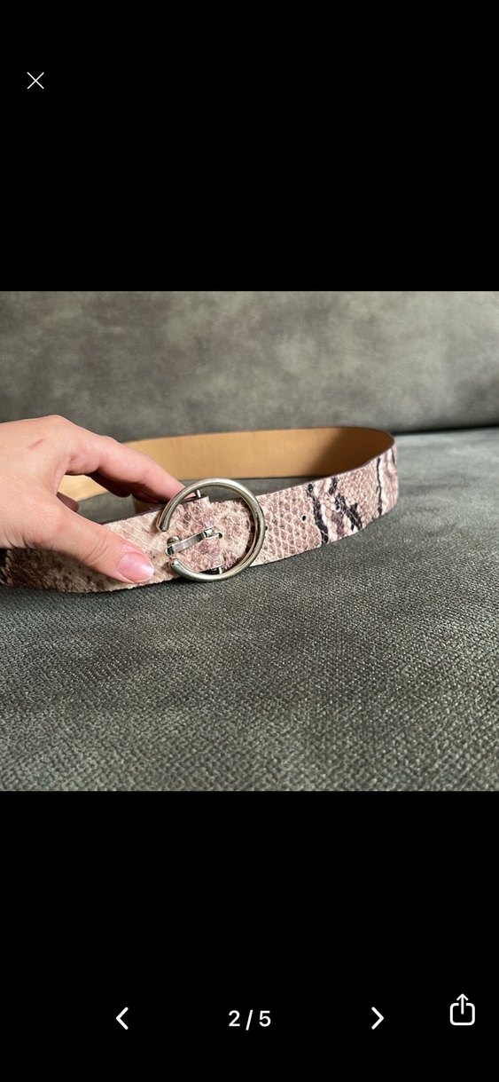 Kahverengi Deri Tokalı Kadın Kemer 2 adet - Görsel 2