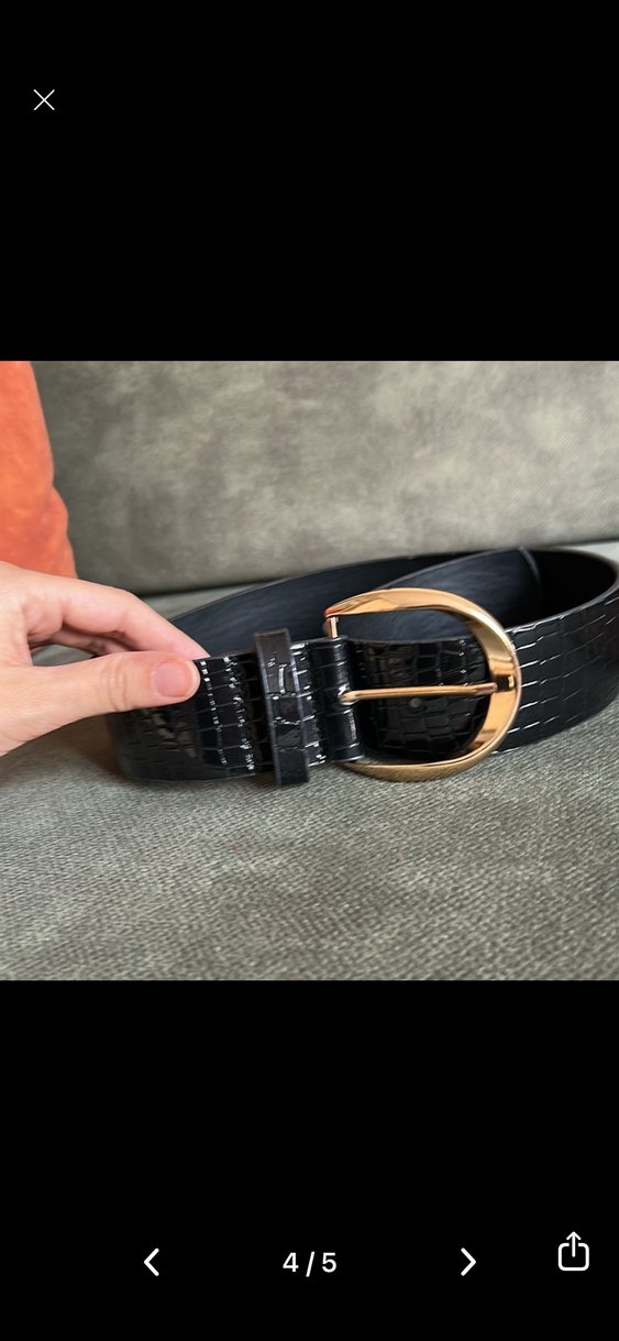 Kahverengi Deri Tokalı Kadın Kemer 2 adet - Görsel 4