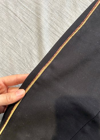 Siyah Midi Kadın Kumaş Pantolon - Görsel 4