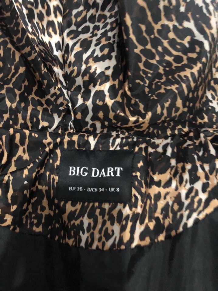 Uzun Siyah Yılan Desenli Kemerli Yağmurluk trençkot - Görsel 3