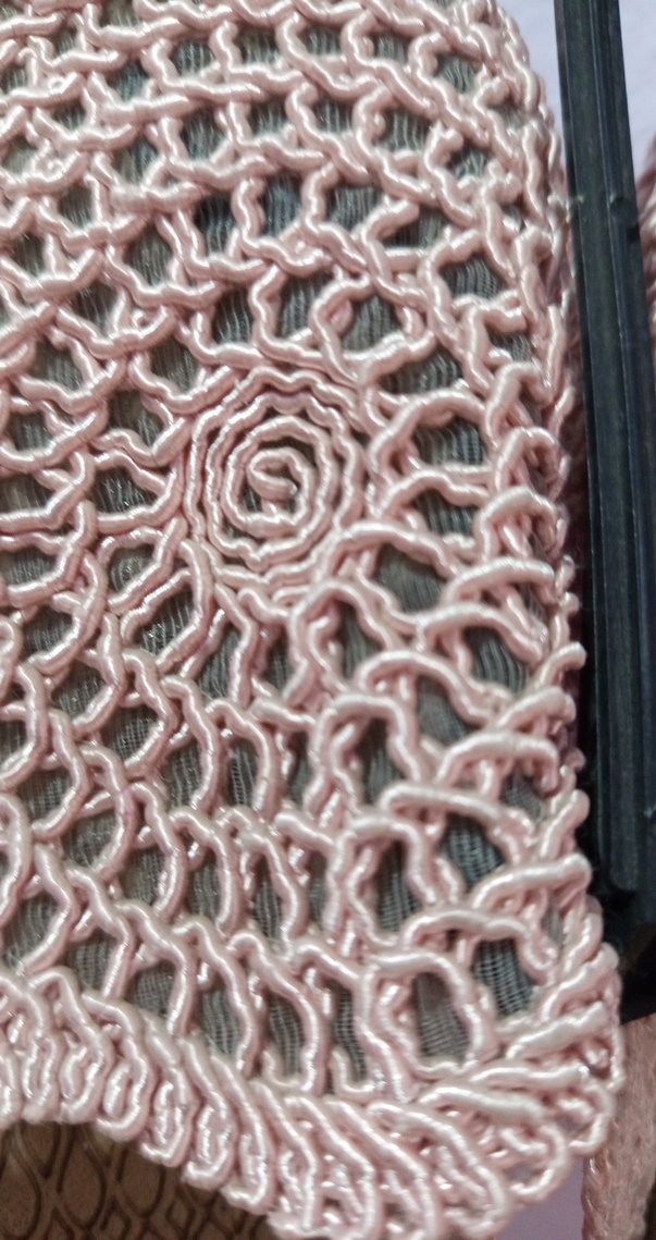 Pembe Dantel Detaylı Bohem Kadın Terlik - Görsel 3