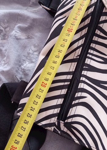 Zebra Desenli Fermuarlı Kadın Çanta - Görsel 10