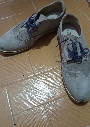 Gri Süet Erkek Klasik Ayakkabı - Görsel 7