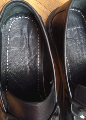 Erkek Siyah Deri Tokalı Klasik Ayakkabı - Görsel 3