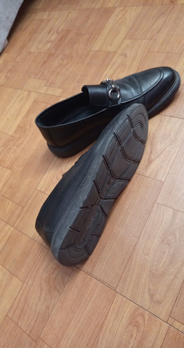 Erkek Siyah Deri Tokalı Klasik Ayakkabı - Görsel 5