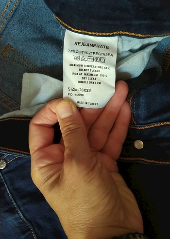 diğer Beden Parlak Mavi Kadın Midi Kot Pantolon