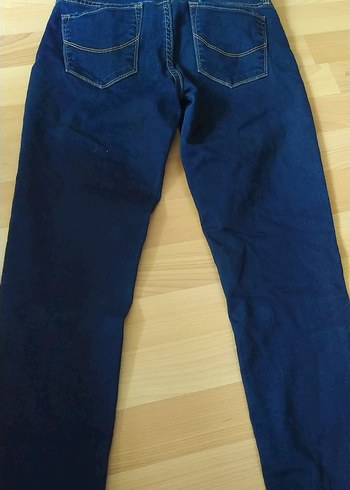 diğer Beden lacivert Renk Parlak Mavi Kadın Midi Kot Pantolon