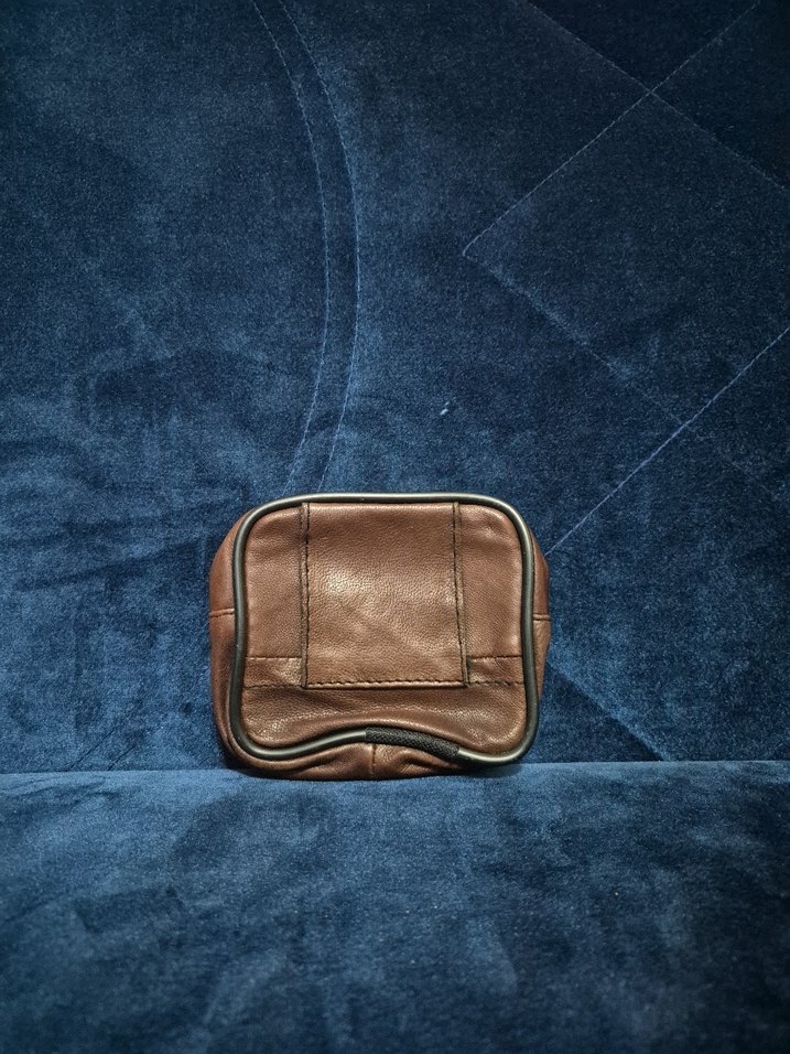 Kahverengi Suni Deri Fermuarlı Erkek Cüzdanı - Görsel 2