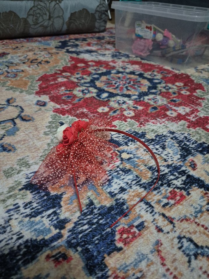 Nakışlı Boncuklu Bohem Kız Saç Bandı - Görsel 2