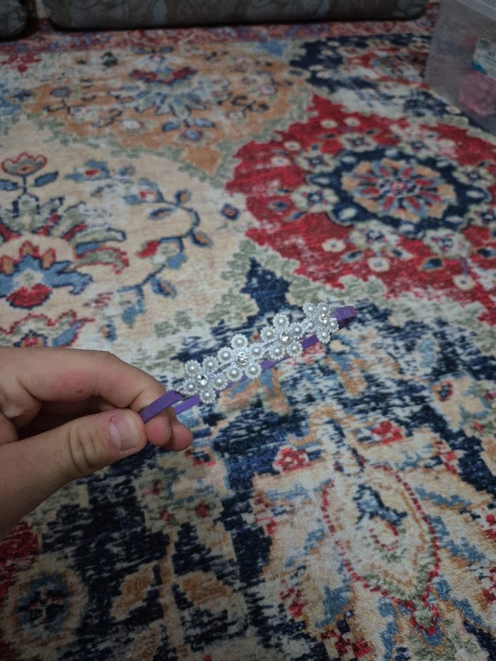 Boncuklu Çok Renkli Bohem Saç Taçı - Görsel 3