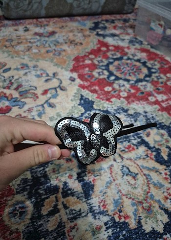 Pul İşlemeli Kelebekli Kadın Saç Bandı - Görsel 3