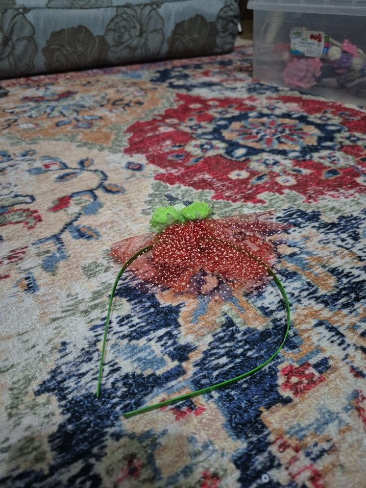 Çiçekli ve Fırfırlı Çocuk Saç Bandı - Görsel 2