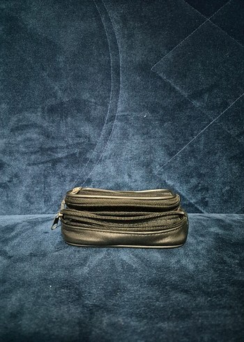 Kemere Takılır Fermuarlı Siyah Suni Deri Erkek  Cüzdan - Görsel 3