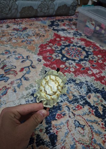 Renkli Nakışlı Fırfırlı Saç Bandı - Görsel 3