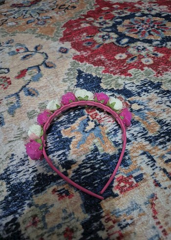 Renkli Fırfırlı Bohem Plastik Saç Tacı - Görsel 2