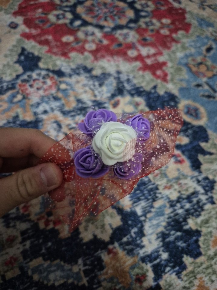 Boncuklu Çok Renkli Bohem Çocuk Saç Bandı - Görsel 3