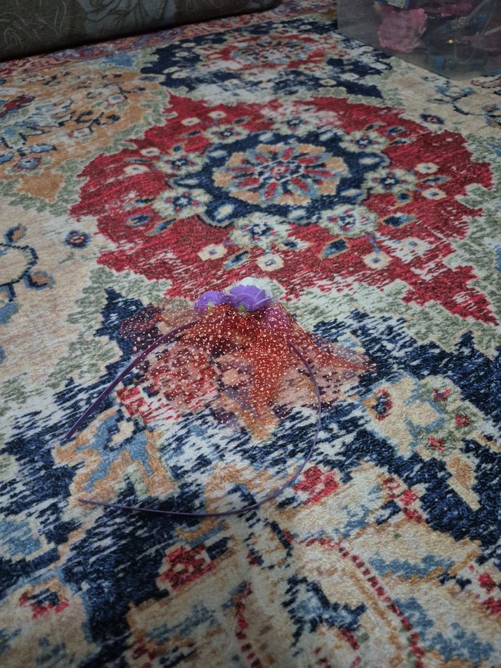 Boncuklu Çok Renkli Bohem Çocuk Saç Bandı - Görsel 2