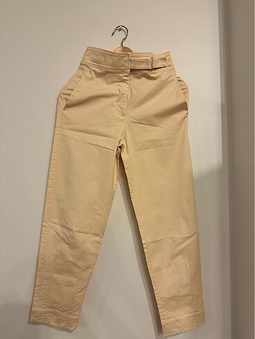 Mango kavun içi rengi koton kumaş pantolon
